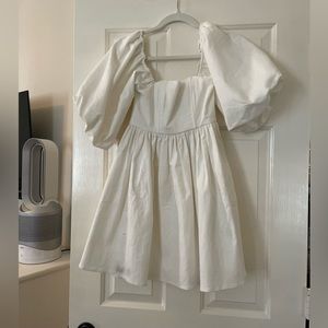 7 for all mankind white denim dress